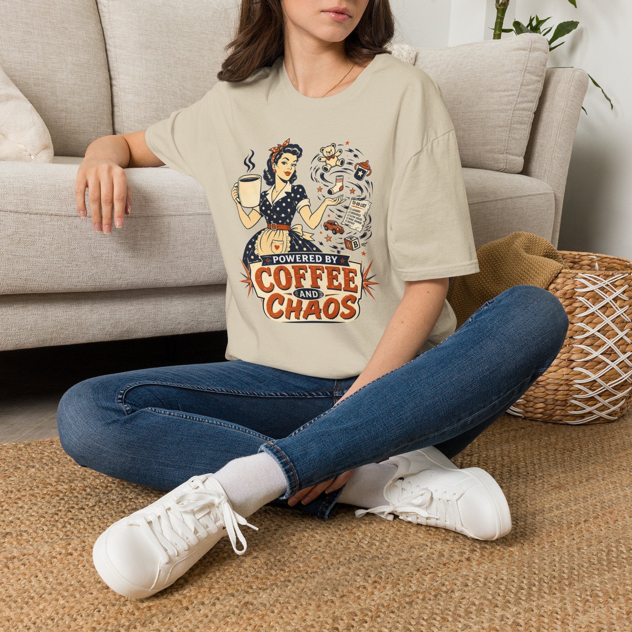 Powered By Coffee and Chaos T-Shirt