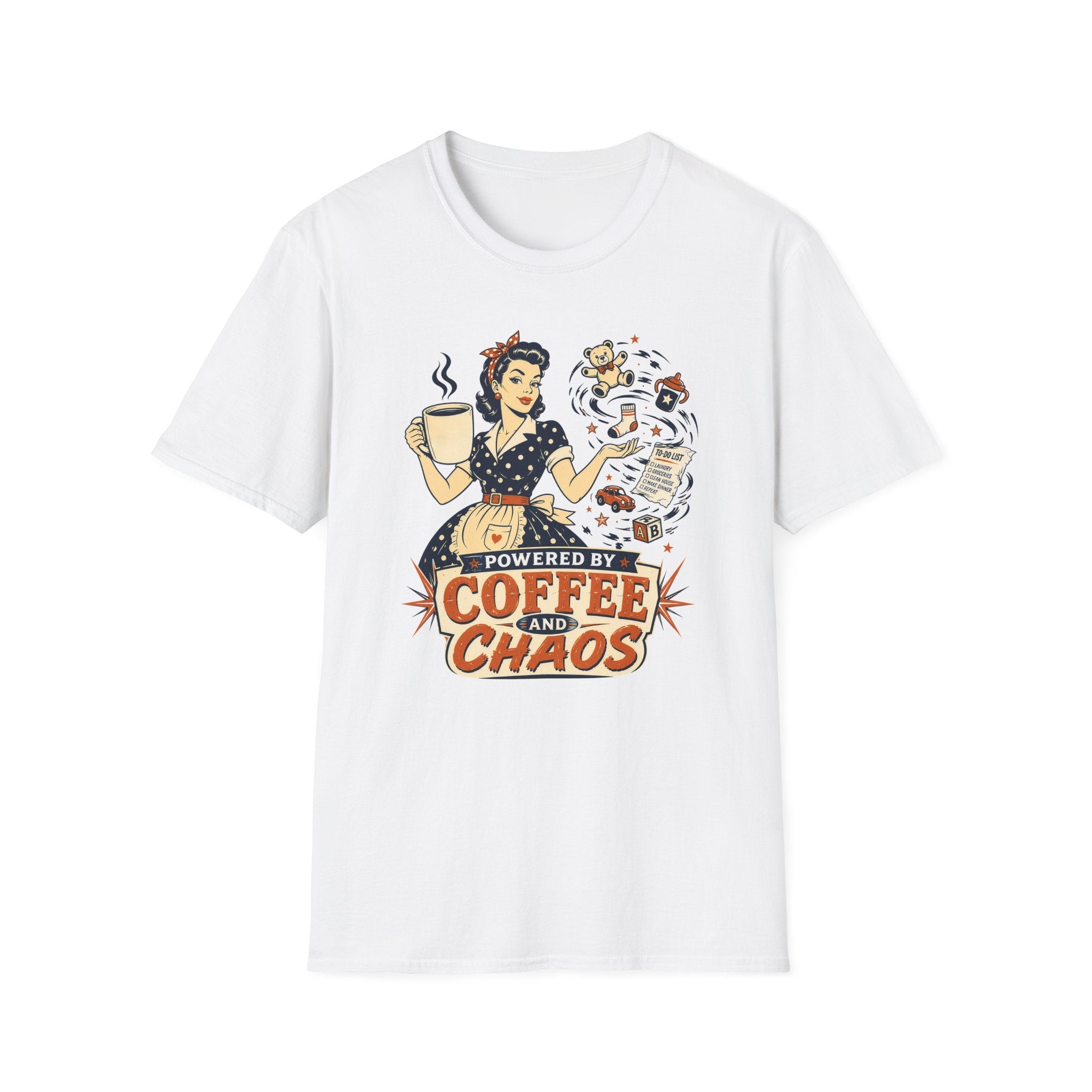 Powered By Coffee and Chaos T-Shirt