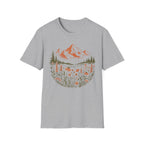 Wildflower Meadow and Mountain View T-Shirt