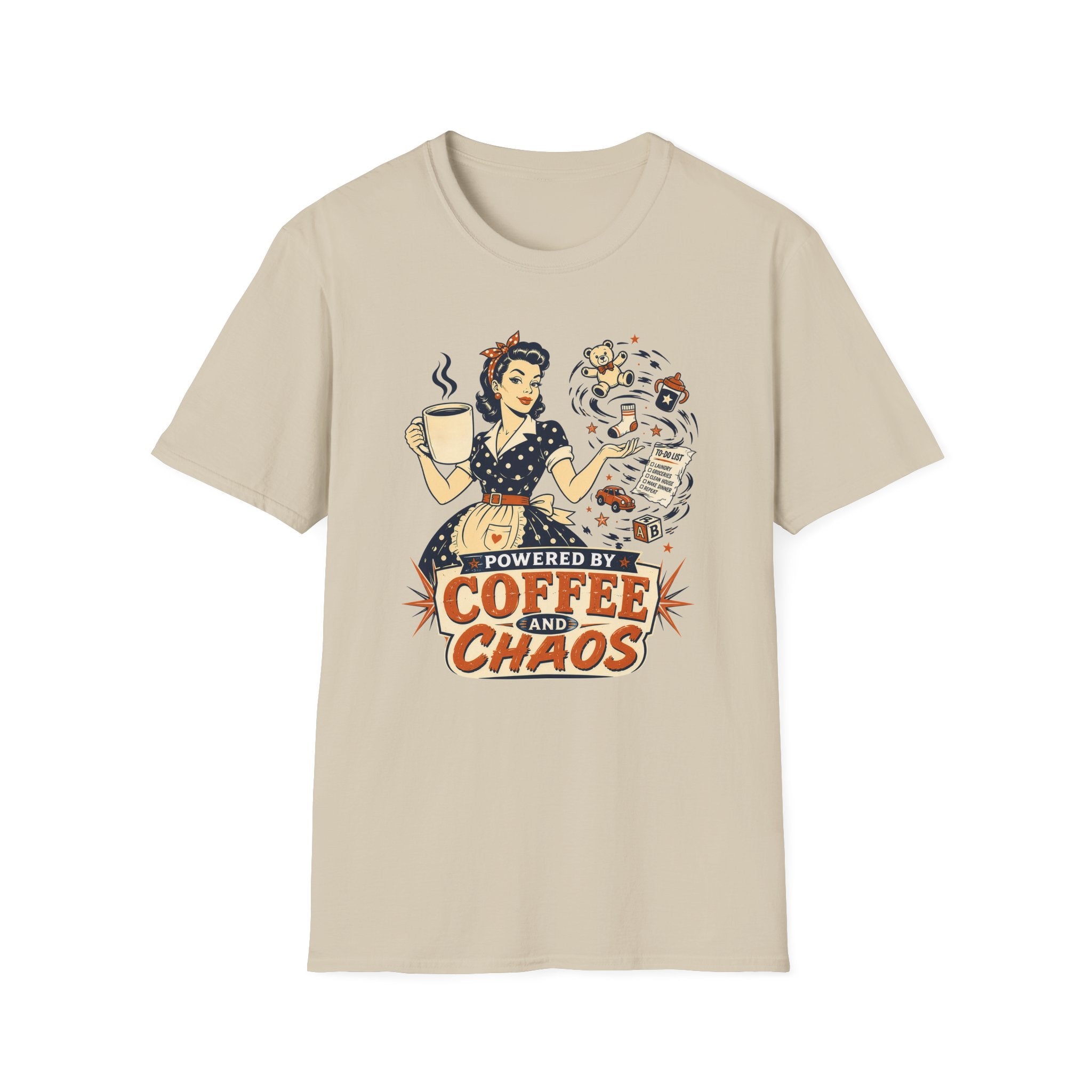 Powered By Coffee and Chaos T-Shirt