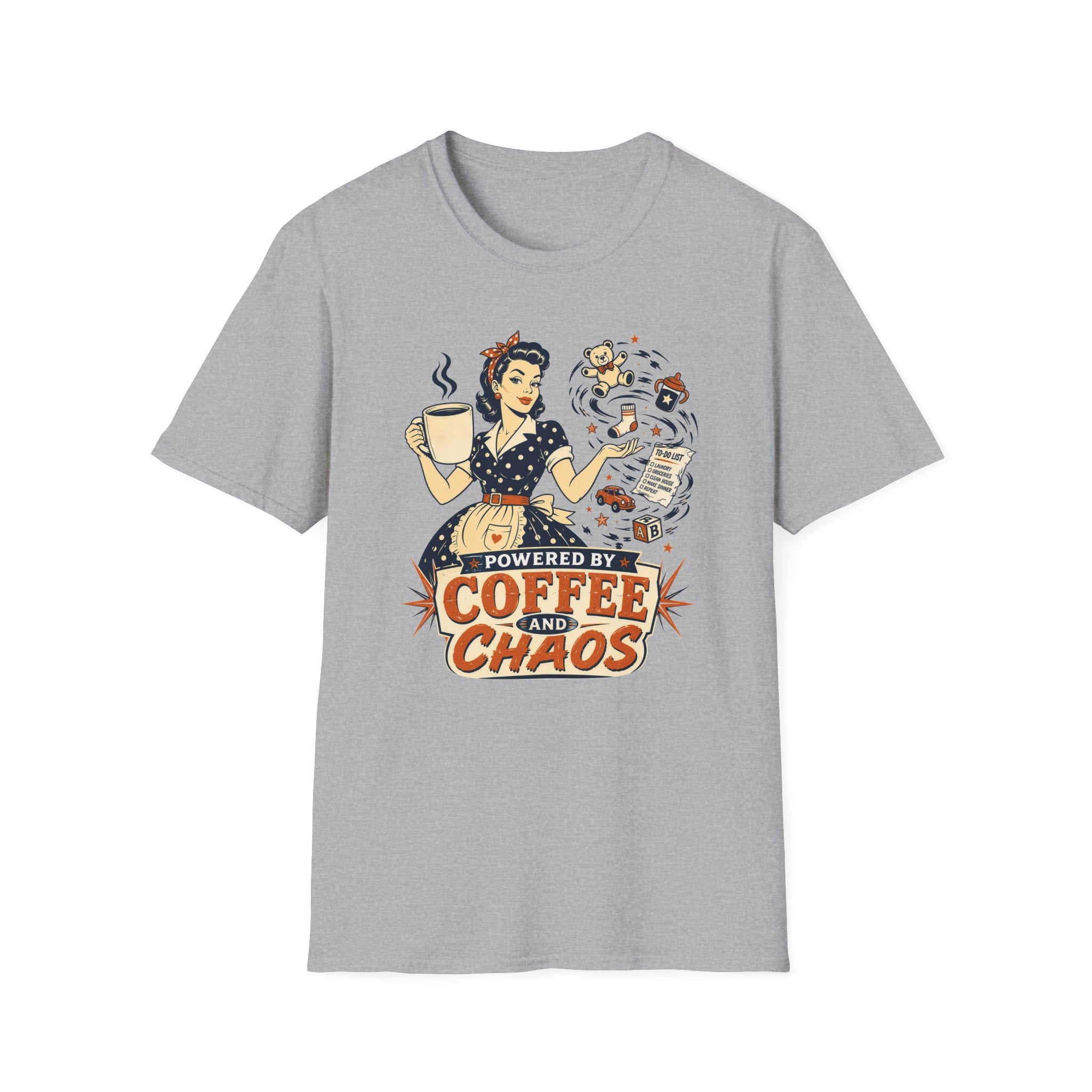 Powered By Coffee and Chaos T-Shirt